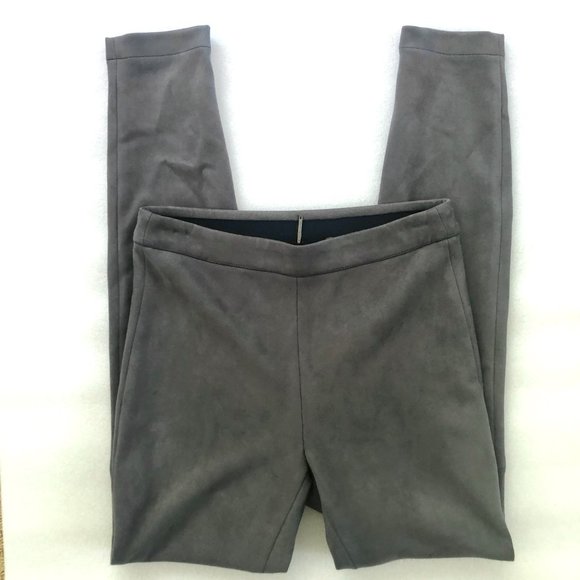 Elie Tahari Roxanna Ultrasuede Legging in Granite - Picture 4 of 10